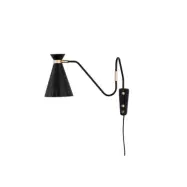 Warm Nordic - Cone vägglampa, svart, utskjutande del 63 cm –