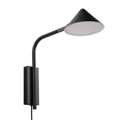 Watt&Veke - Kuro vägglampa, svart, 32 cm, stickkontakt, G9Watt&Veke