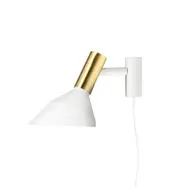 Why vägglampa, vit/mässing