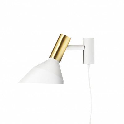 Why vägglampa, vit/mässing