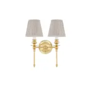 Wivallius vägglampa mässing