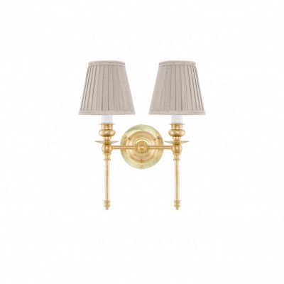 Wivallius vägglampa mässing