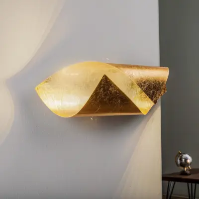 Wrenjo LED Vägglampa L45 Gold - Lindby - Vardagsrum - Modern - Metall