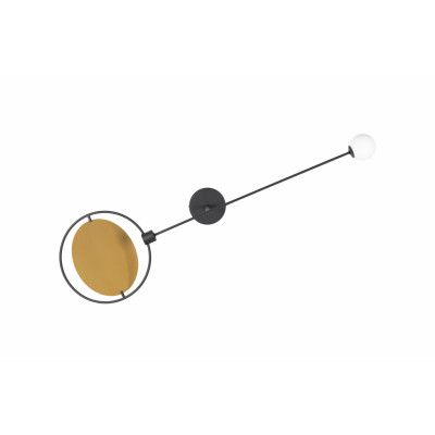 ZUIVER Sirius vägglampa - svart järn