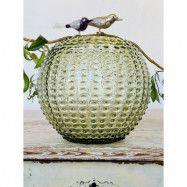 Anna Von Lipa Hobnail Globe vas 24 cm Olivegreen