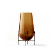 Audo Copenhagen - Echasse Vase M Amber/Bronzed Brass
