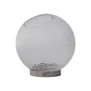 AYTM - Vase Globe Bubbles, klar/silver, Ø 17 cm