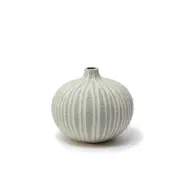 Bari Medium vas, Stone Stripe Light Grey Rough