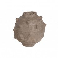 BEPUREHOME Collection dekorativ vas - gråbrun papier mache