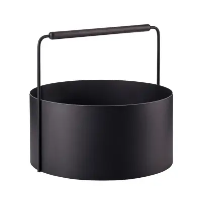 Blomus - Ashi Vedkorg L Svart Ek