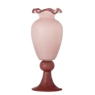 BLOOMINGVILLE Frills Vas, Rosa, Glas (D14xH34 cm)