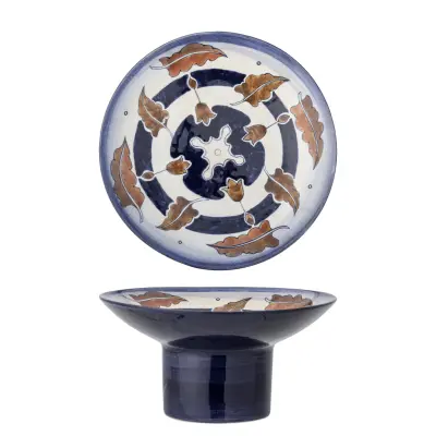 BLOOMINGVILLE Myrna set - blått och brunt stengods