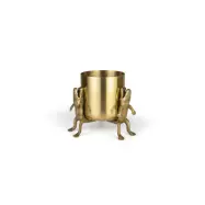 BOLD MNKEY Omgiven av krokodiler vas M, rund - guld aluminium (H:24)