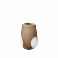 BROSTE COPENHAGEN Ada Dot vas, rund - taupe varmgrått glas