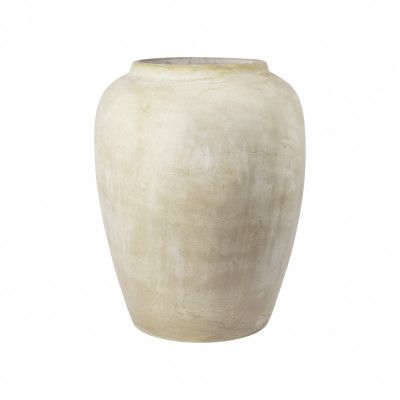 BROSTE COPENHAGEN Ray utekruka, rund - antikbeige fibercement