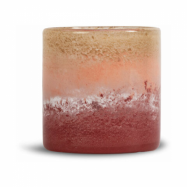Byon Calore ljuslykta-vas M Ø15 cm Rosa-beige-bordeaux