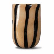 Byon Curt vas 30 cm Svart-beige