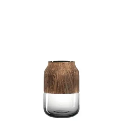Colletto Vas Leonardo Trä/Glas 18 cm