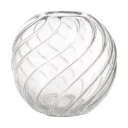 Cooee Design Twist ball vas Ø20x19 cm Clear
