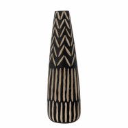 CREATIVE COLLECTION Noami Deko Floor Vas, Svart, Imperial wood H: 60cm, D: 18 cm
