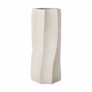 ERNST Ernst vas stengods Ø13x31 cm Naturvit