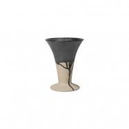 ferm LIVING - Flores Vase Sand/Black