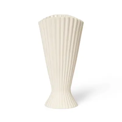 ferm LIVING - Fountain Vase Small Off-White