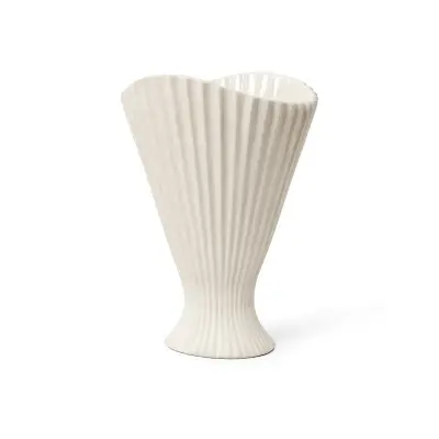 ferm LIVING - Fountain Vase Large Off-White