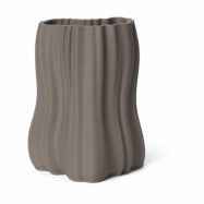 ferm LIVING Moire vas 20 cm Anthracite