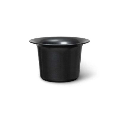 ferm LIVING - Spun Alu Basket Low Blackened Aluminum ferm LIVING