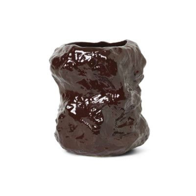 ferm LIVING - Tuck Vase Red Brown