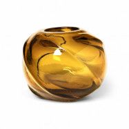 ferm LIVING Water Swirl vas rund Ø21 cm Amber