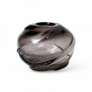 Ferm Living Water Swirl vas rund Ø21 cm Smoked Grey