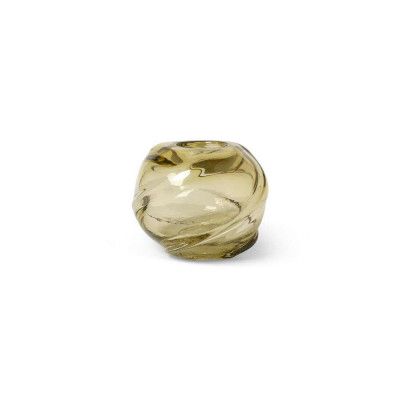 ferm LIVING - Water Swirl Vase Round Light Yellow ferm LIVING
