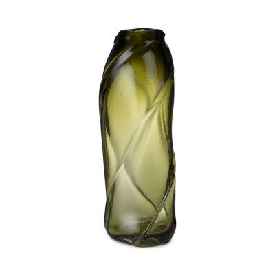 ferm LIVING - Water Swirl Vase Tall Moss Green ferm LIVING