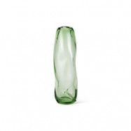 ferm LIVING - Water Swirl Vase Tall Recycled Clear/Green