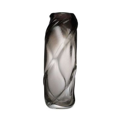 ferm LIVING - Water Swirl Vase Tall Smoked Grey