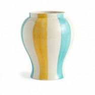 HAY Sobremesa stripe vas L 25 cm Green-yellow