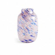 HAY Splash Round vas L 30 cm Light pink-blue