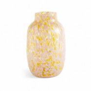HAY Splash Round vas L 30 cm Light pink-yellow