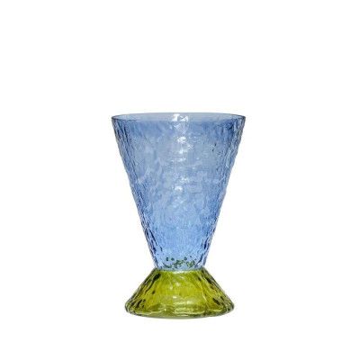 Hübsch - Abyss Vase Light Blue/Olive Hübsch