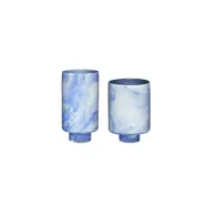 Hübsch - Cloud Vases 2 pcs. Blue/White