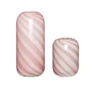 Hübsch - Candy Vases 2 pcs. Pink