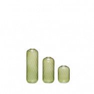Hübsch Fleur vas 3-pack Grön