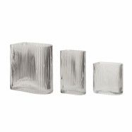Hübsch Hübsch vas 3-pack Klar