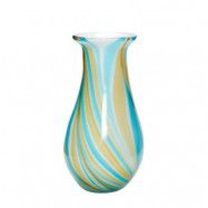 Hübsch - Kaleido Vase Blue/Yellow