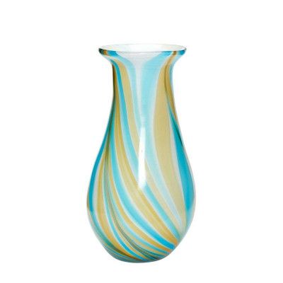 Hübsch - Kaleido Vase Blue/Yellow