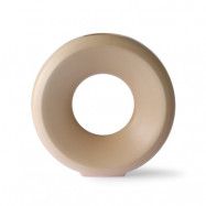 HKliving Circle vas L 9,5x30 cm Sand