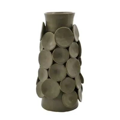 House Doctor - Dot Vase khaki sten höjd 26 cm