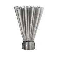 House Doctor - Flood Vase Ø 10 cm silverborstat järn